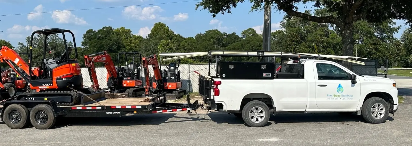 puregreen plumbing truck