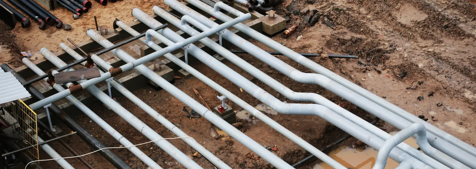 plumbing pipes for new construction